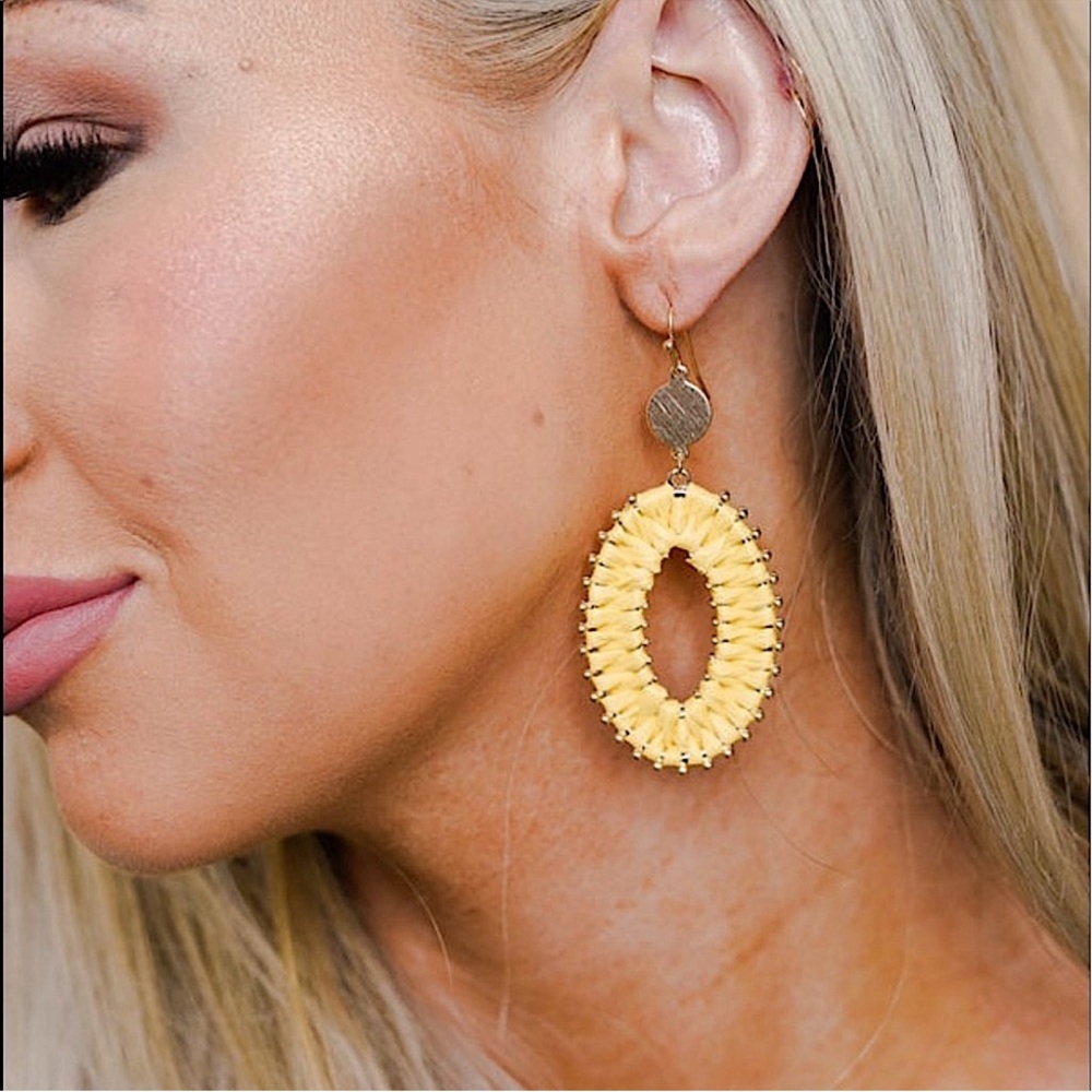 🆕💛MESTIERE: YELLOW Gold Studded Wire Wrapped Earrings